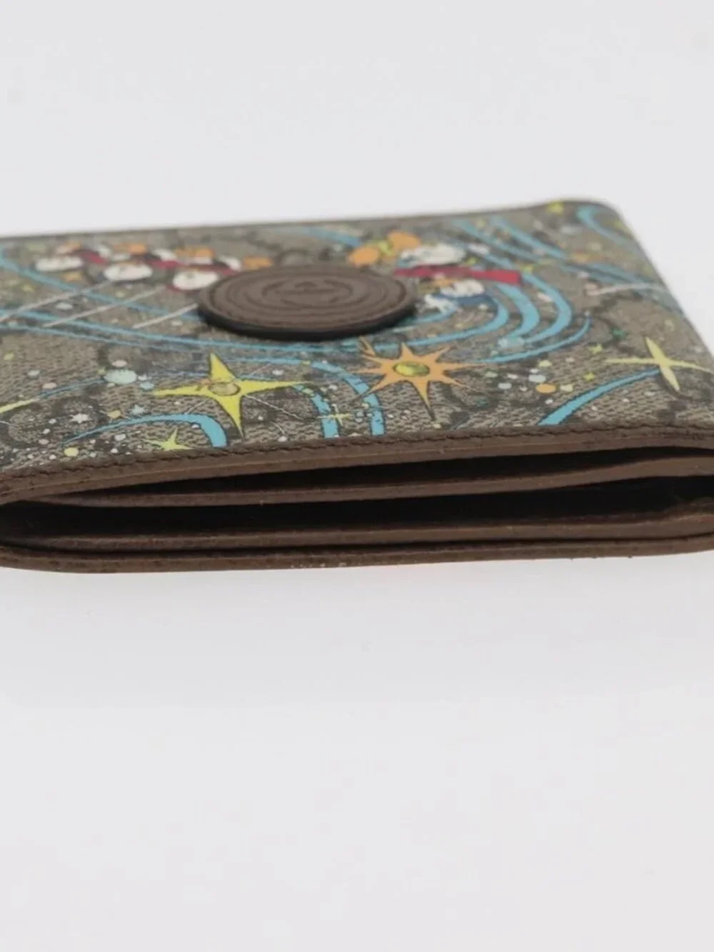 GUCCI Disney Collaboration Donald GG Supreme Wallet PVC 647937 Auth YKZ1064M